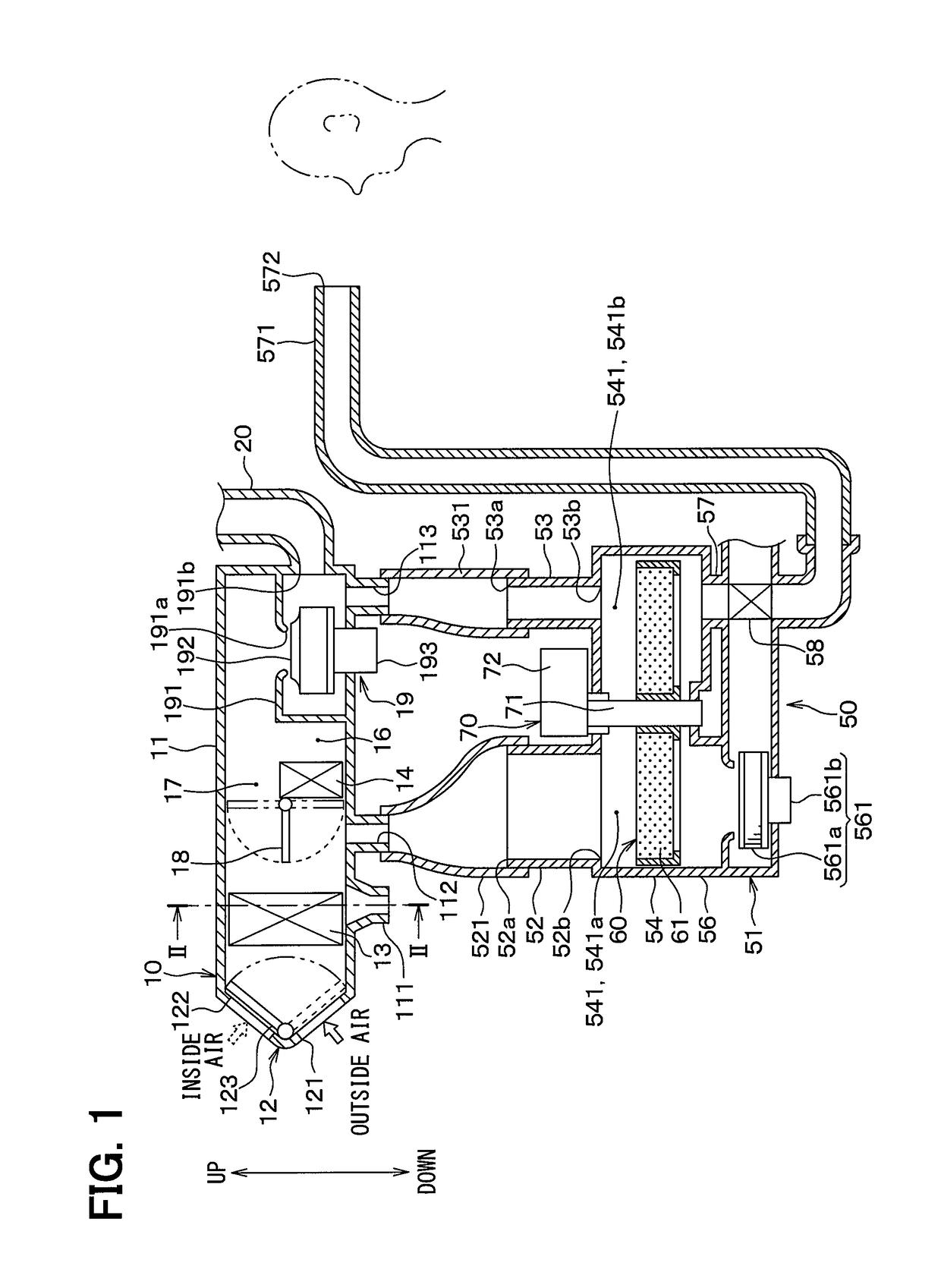 Humidification device and air conditioner for vehicle