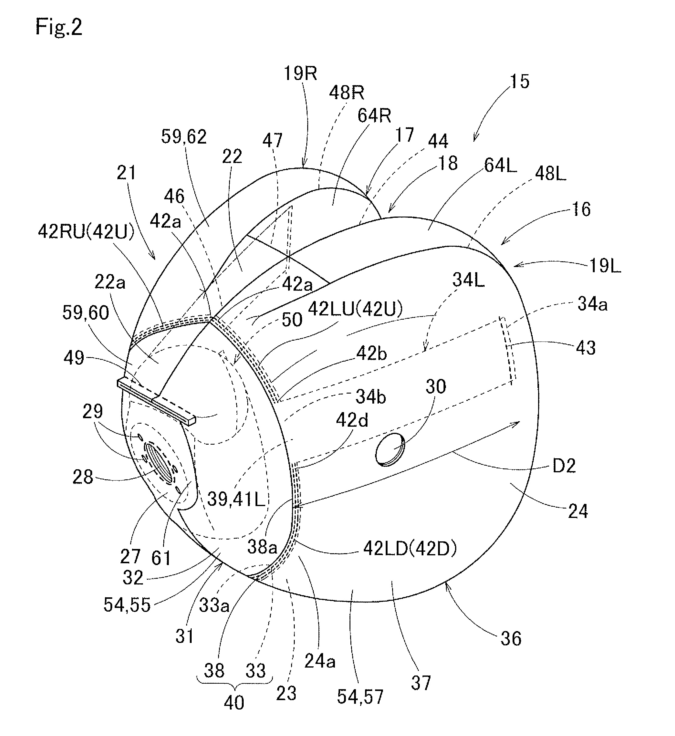 Airbag apparatus for a front passenger's seat