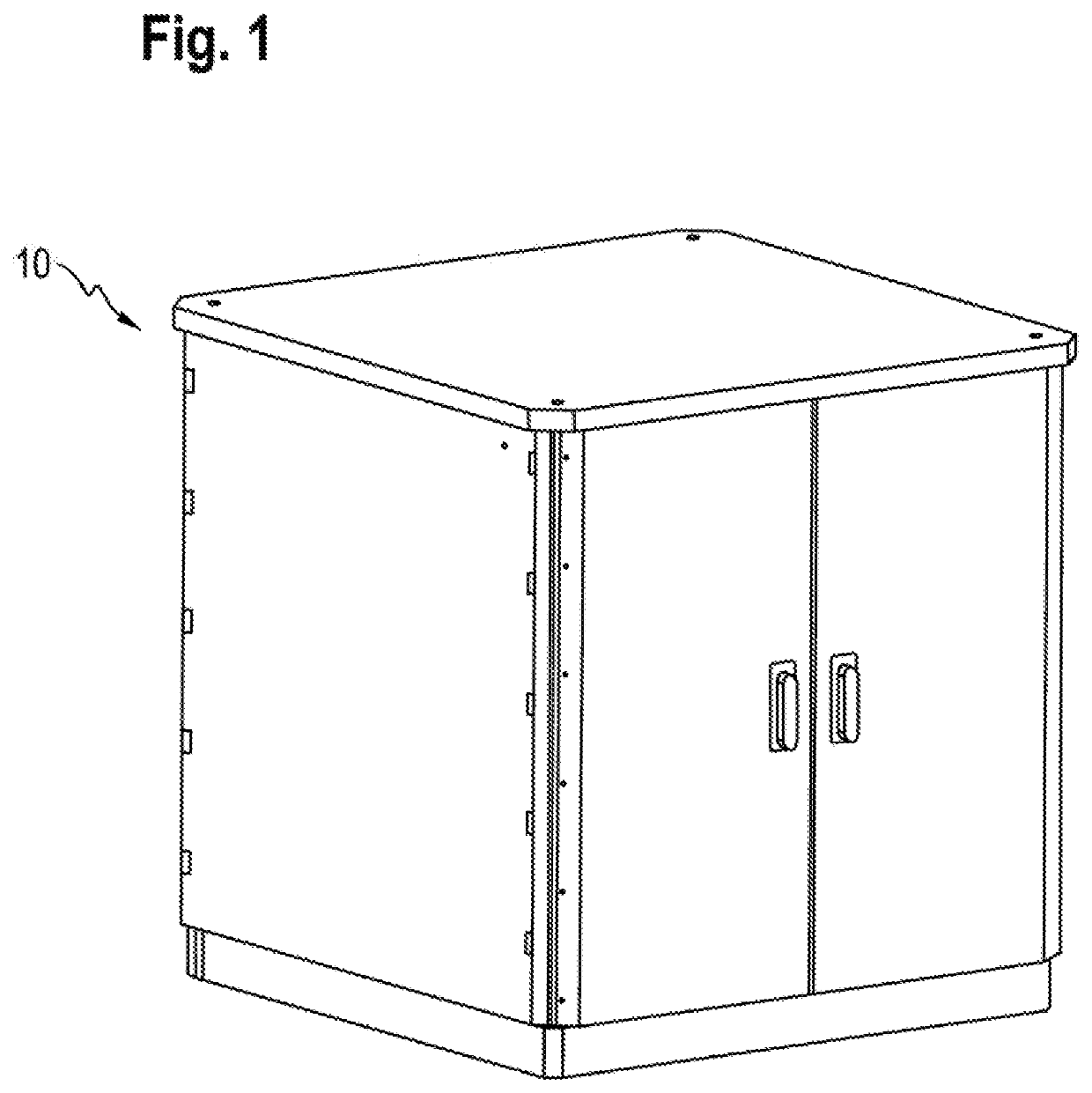 Housing for an electricity charging station and method for producing same