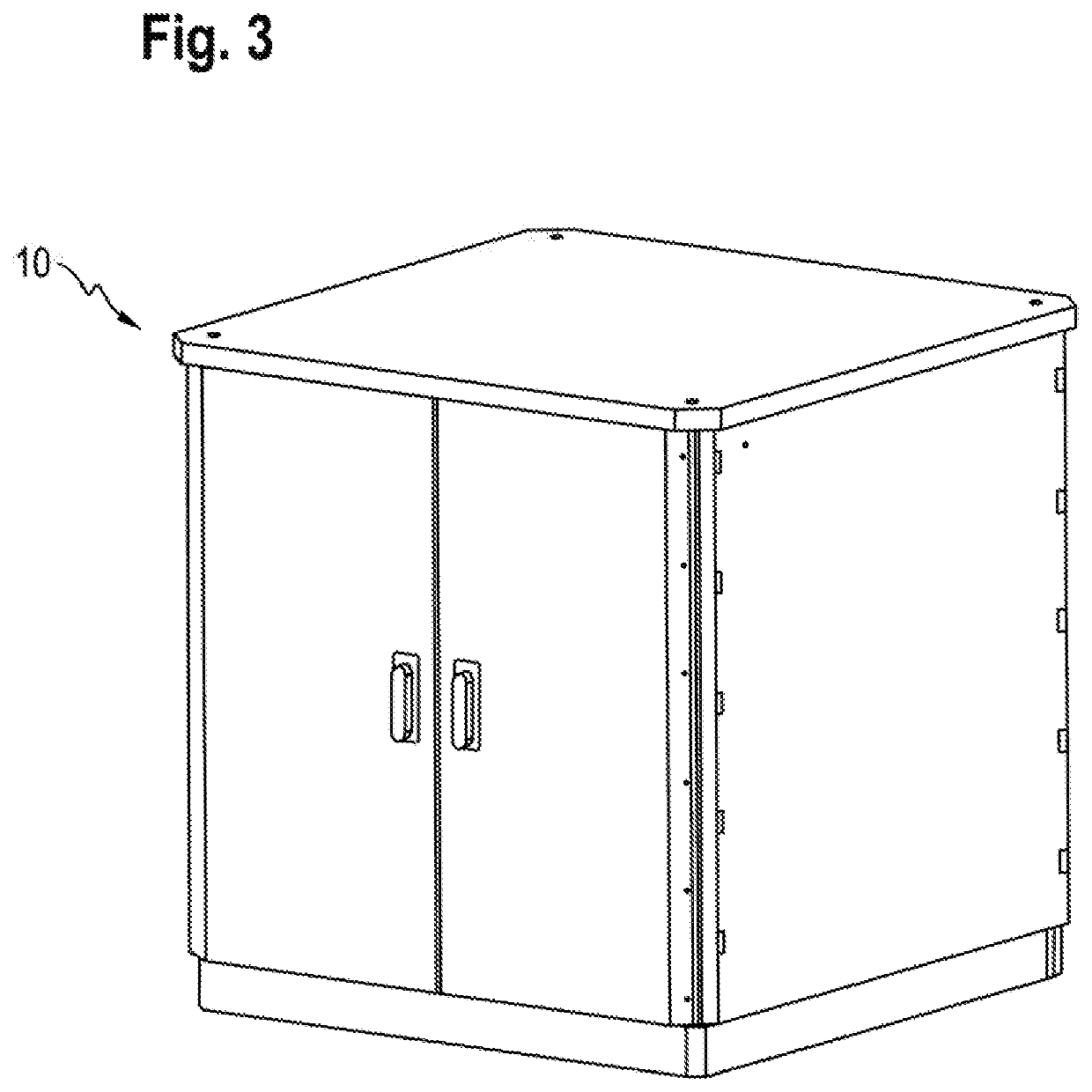 Housing for an electricity charging station and method for producing same