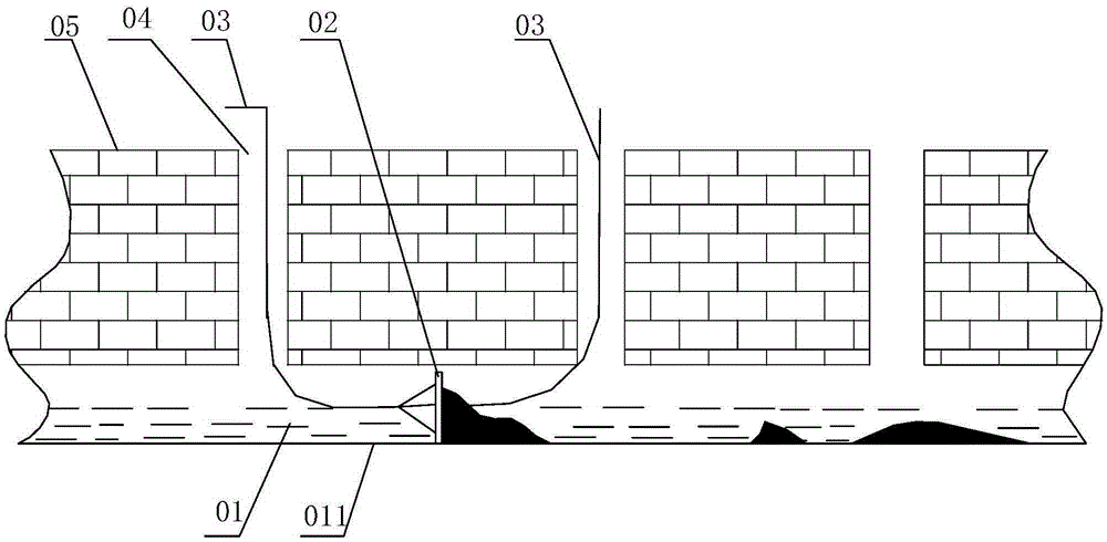 Underground pipeline dredging method