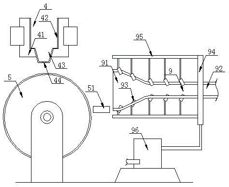 Processing system for amorphous alloy magnetic core belt material of mutual inductor