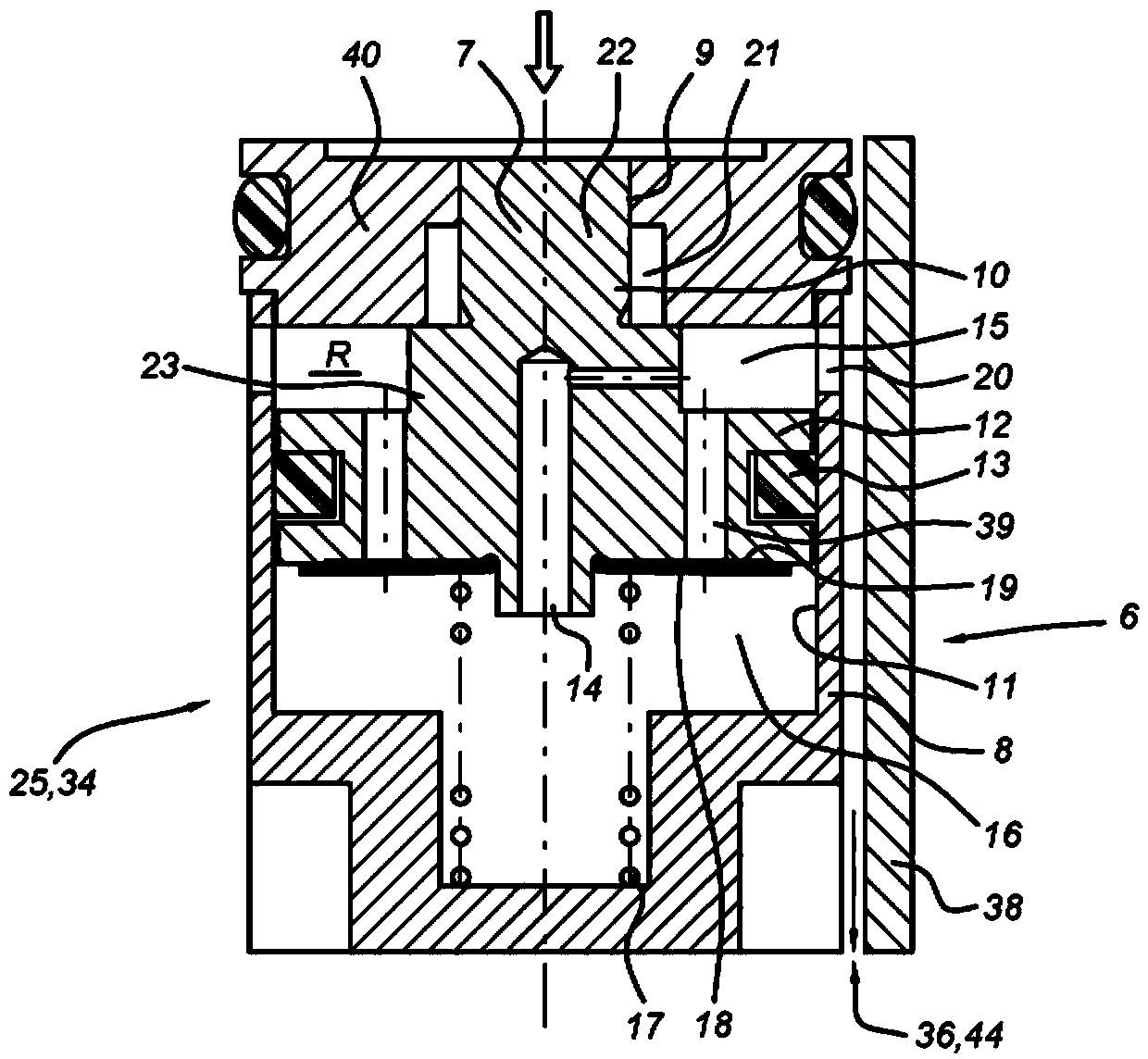 Fluid-filled, frequency-dependent damper