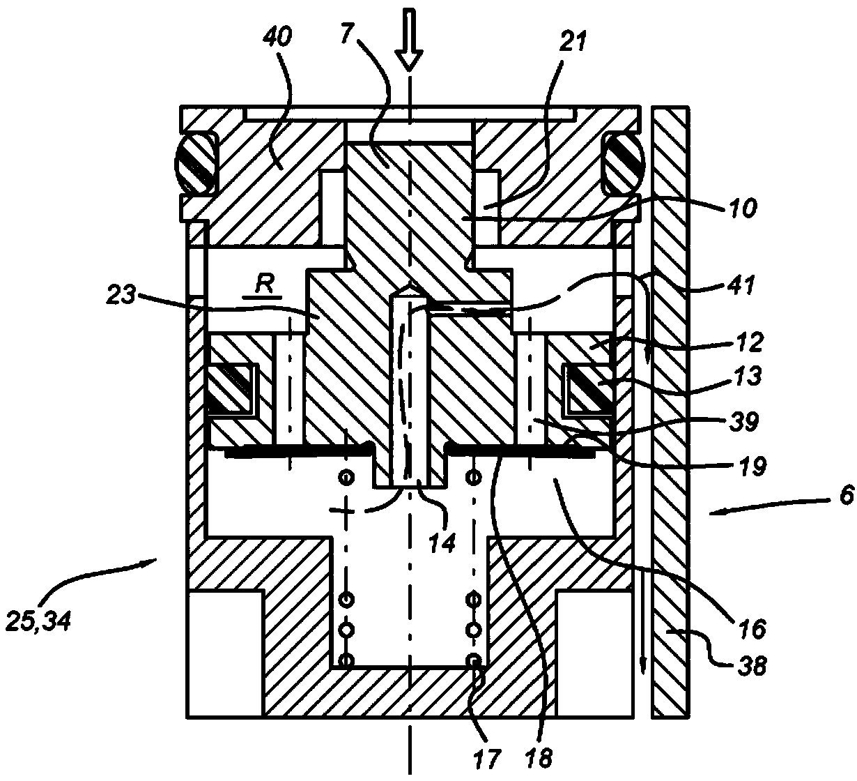 Fluid-filled, frequency-dependent damper