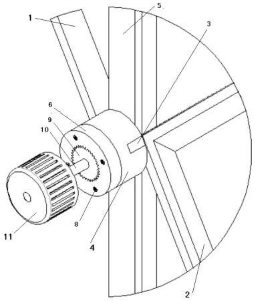 A shaft nested automatic switch window