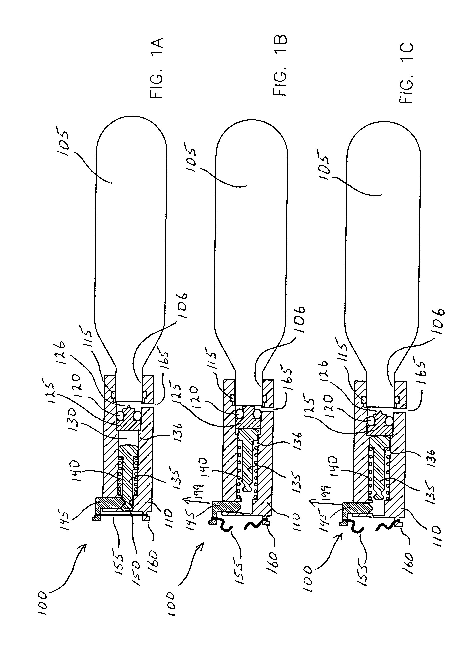 Heat actuated puncturing mechanism for a compressed gas cartridge