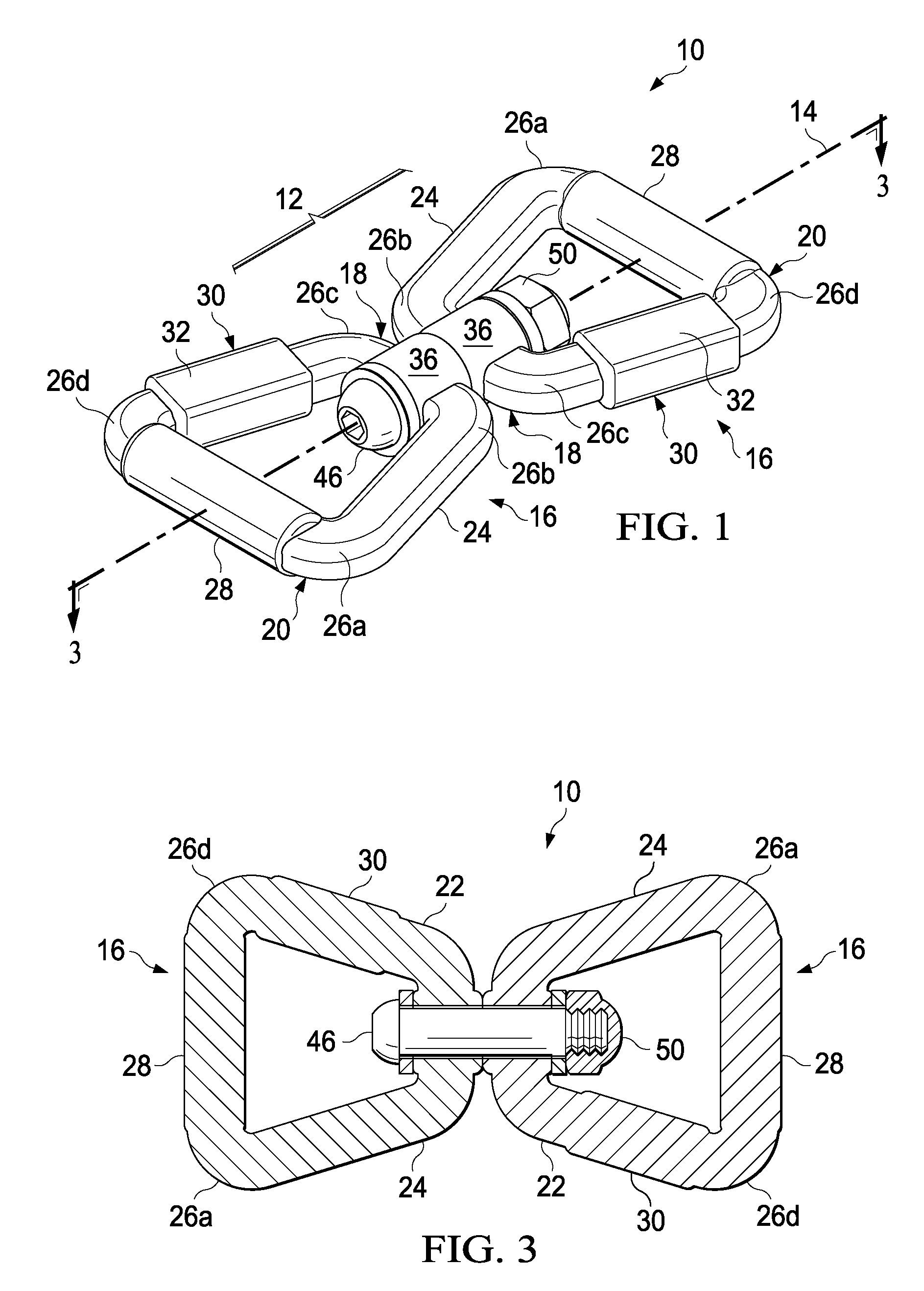 Swivel hook tie down