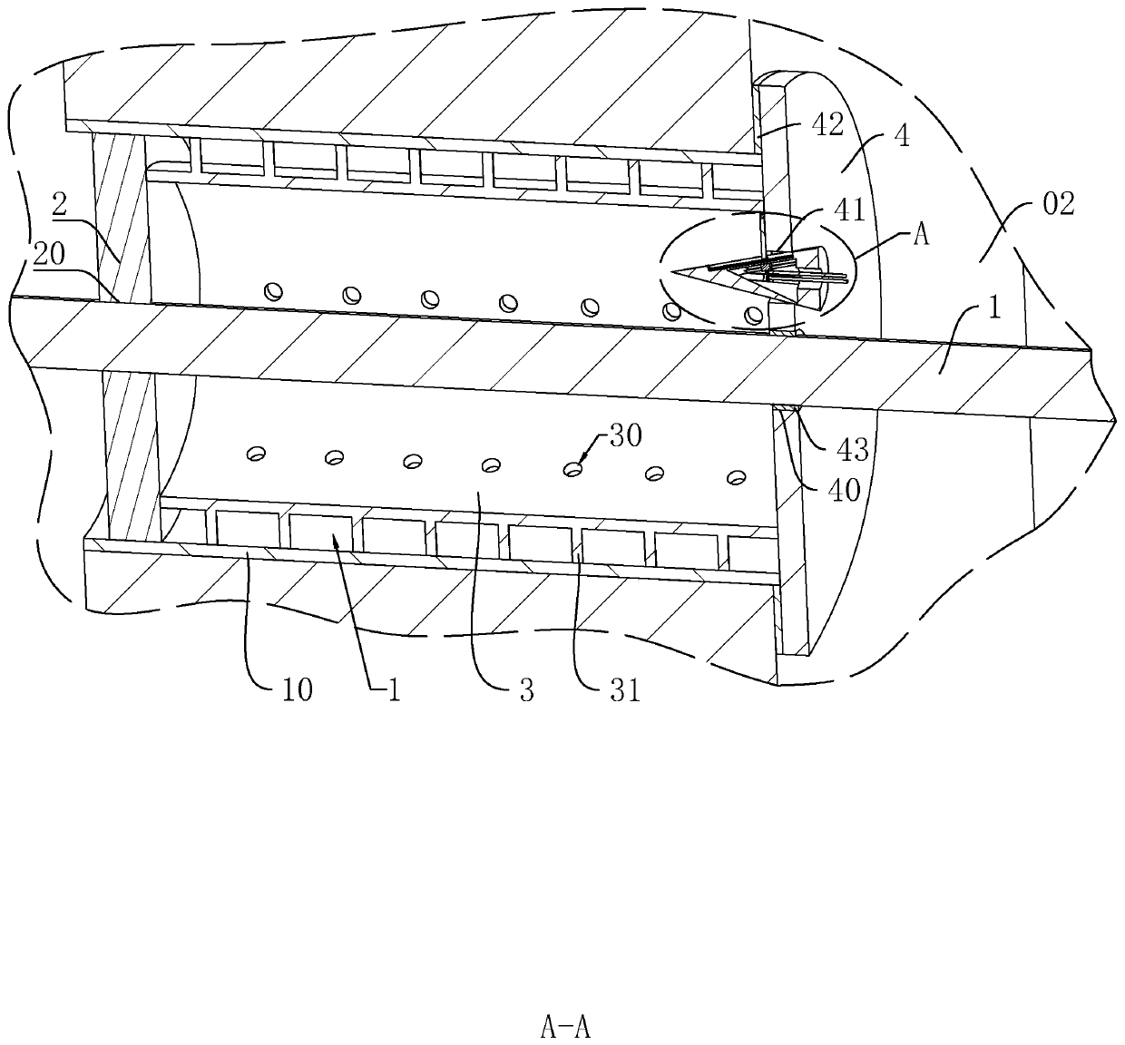 Waterproof plugging process for cable hole