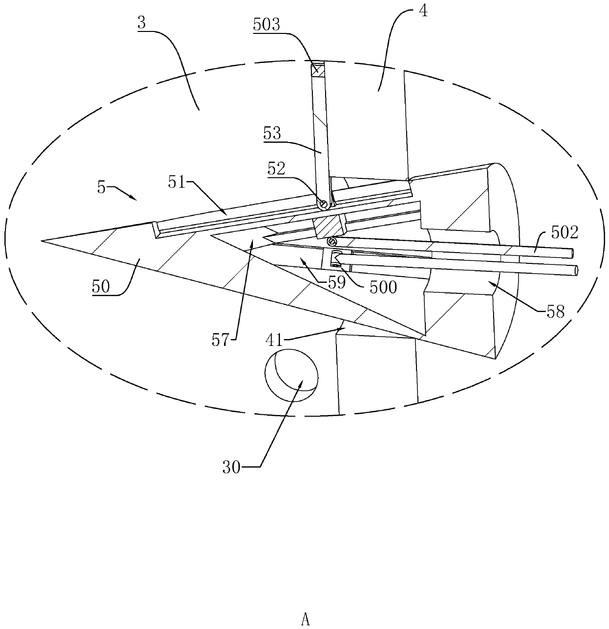 Waterproof plugging process for cable hole