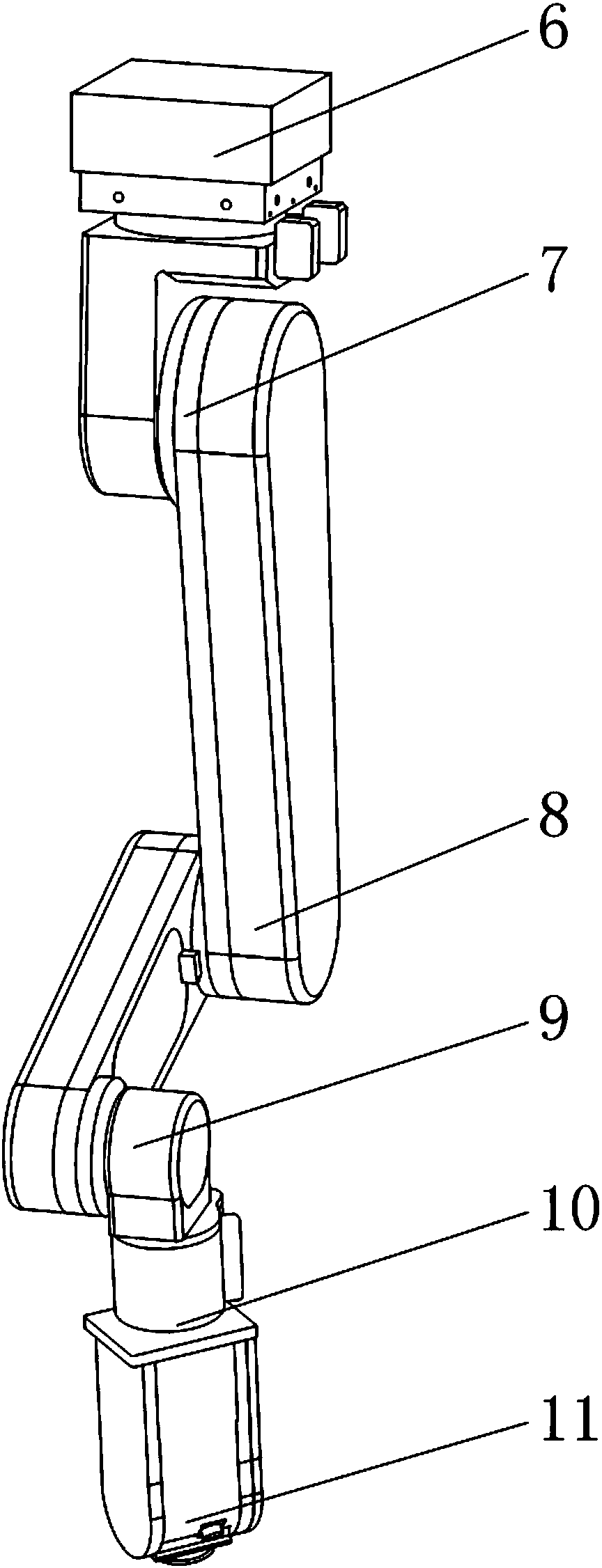 Underground high-radiation space source item surveying robot and method