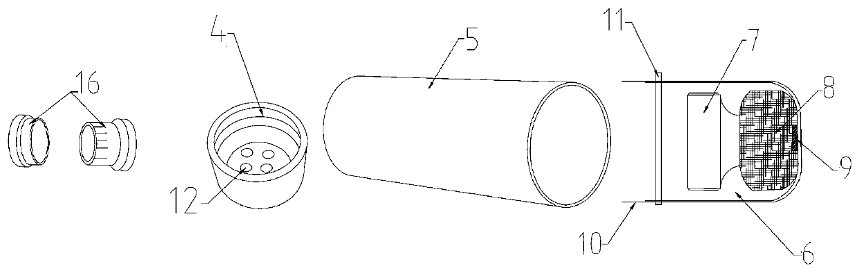 Wire sealing device and layout method for concrete shield/TBM segment embedding monitoring instrument