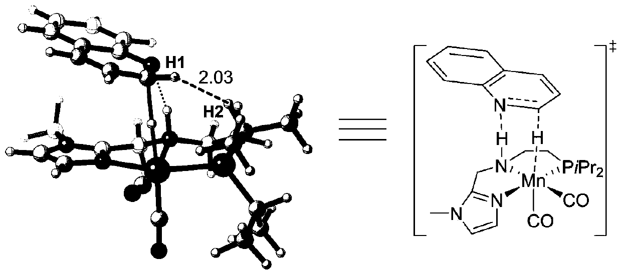 Method for conducting catalytic hydrogenation on nitrogen-containing unsaturated heterocyclic compound