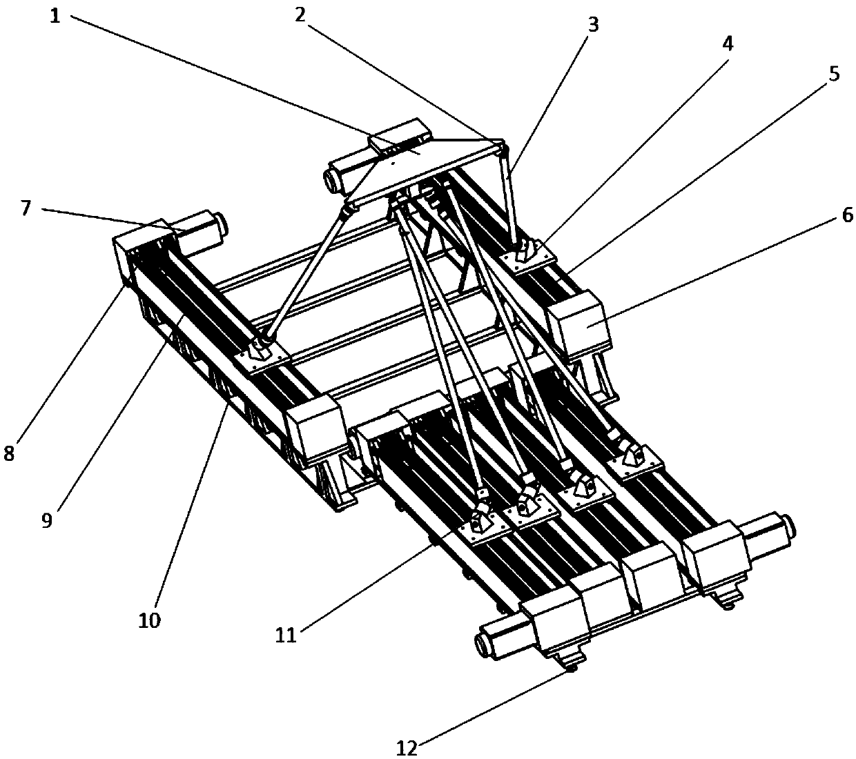 Six-degree-of-freedom parallel mechanism for motion compensation