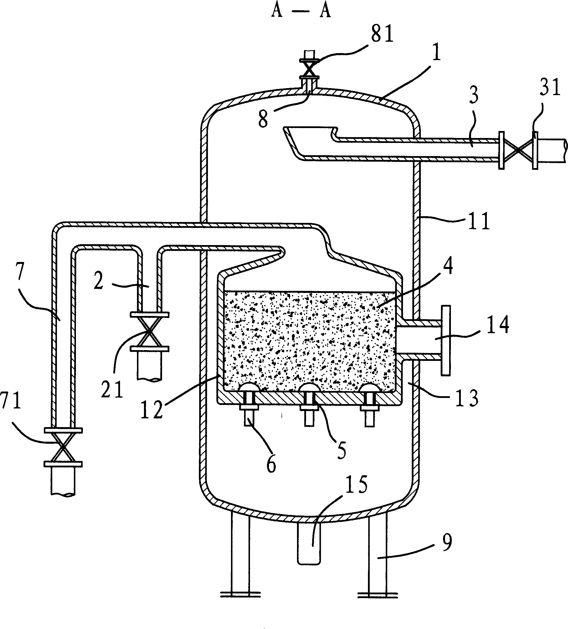 Reverse-washing type fine water quality purifier