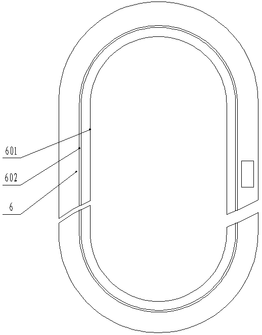 Aviation airport luggage turntable equipped with buffer protection mechanism