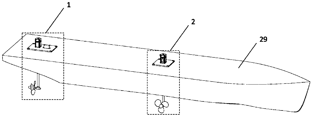 Device for simulating wind current load in ship model test