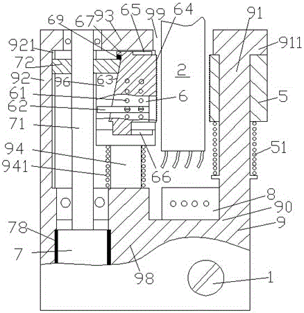 Low-noise communication cable connection positioning device