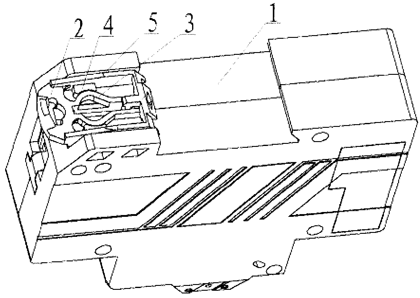 Circuit breaker shell, fastener and circuit breaker shell device