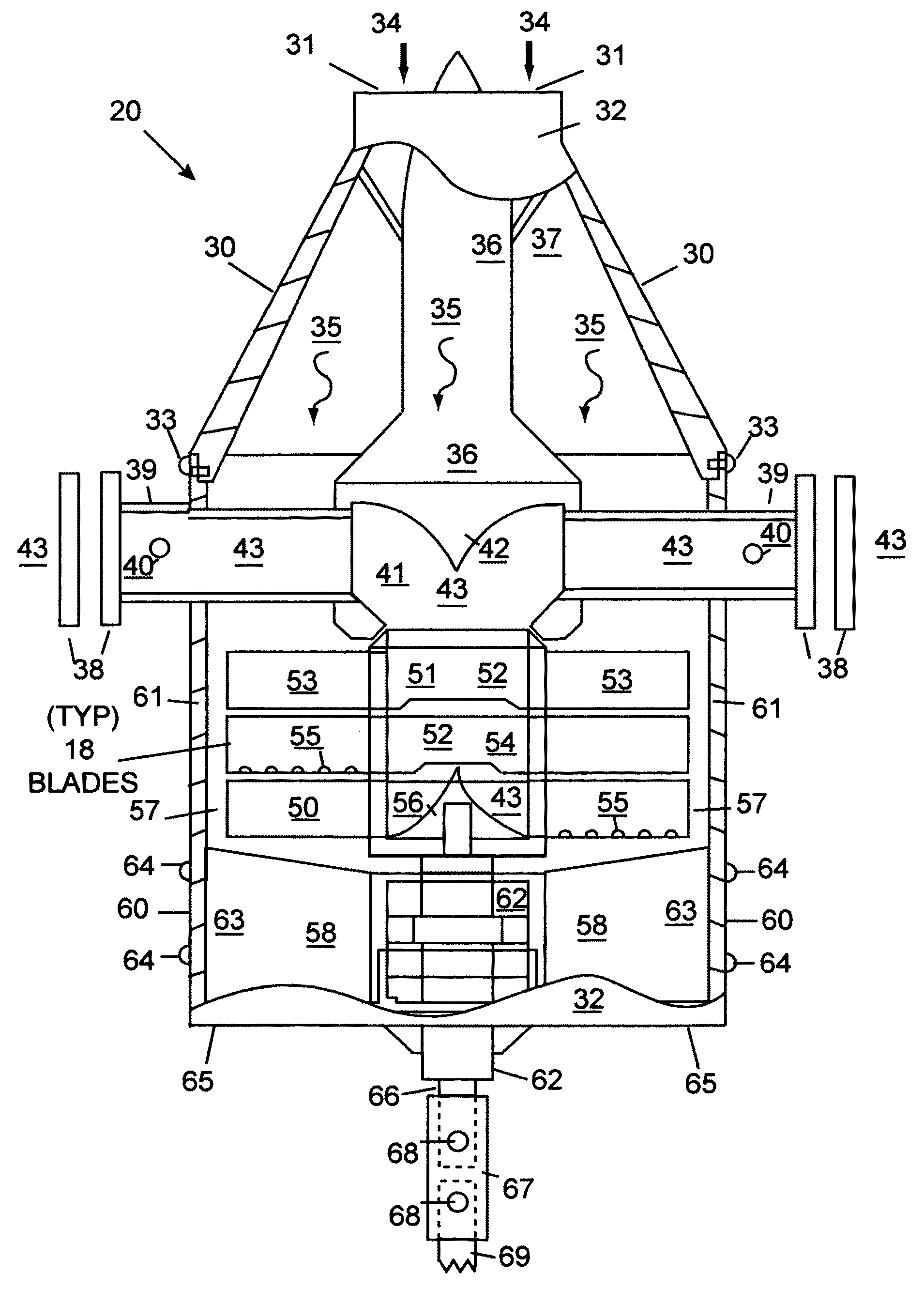 Exhaust apparatus and method for diesel driven internal combustion engine