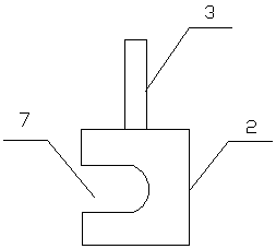 Pipe gallery anchor core mold pressing and fixing device