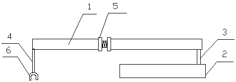 Pipe gallery anchor core mold pressing and fixing device