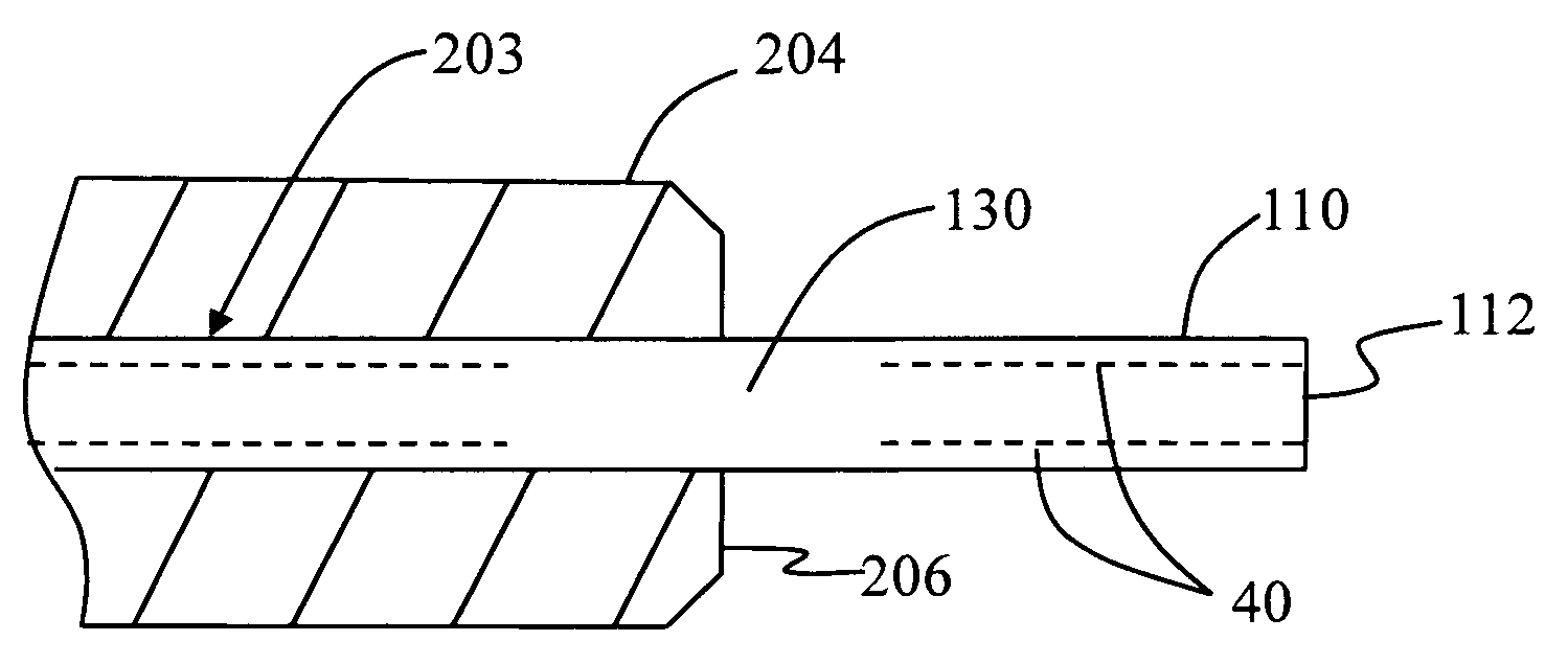 Connectorized nano-engineered optical fibers and methods of forming same