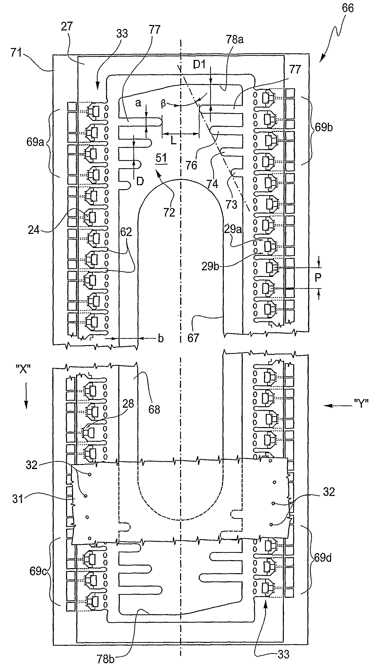 Ink jet print head which prevents bubbles from collecting