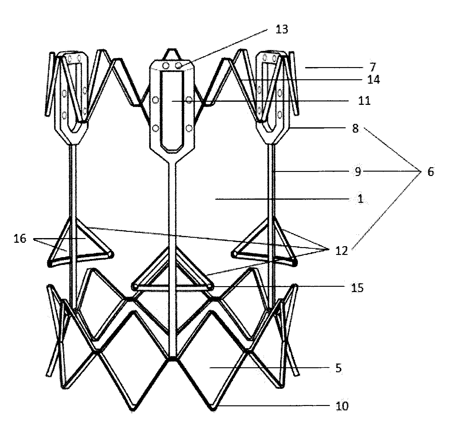 Seamless aortic valve replacement device