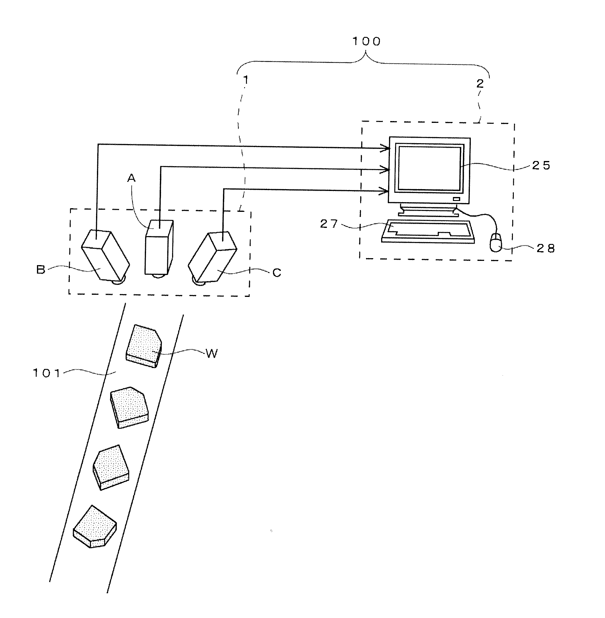 Method For Displaying Recognition Result Obtained By Three-Dimensional Visual Sensor And Three-Dimensional Visual Sensor