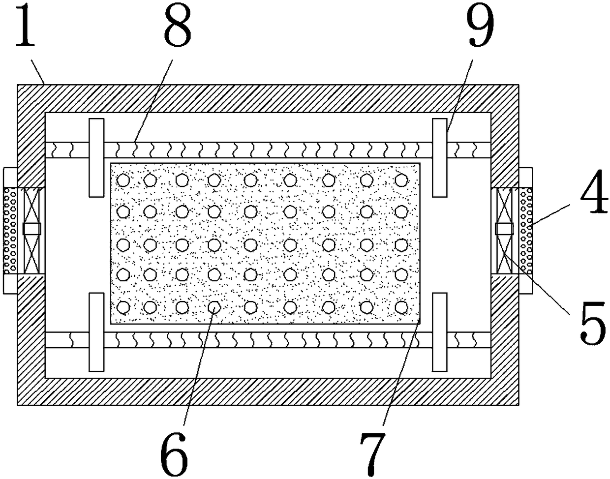 BDV capacitor tester having shockproof heat dissipation effect