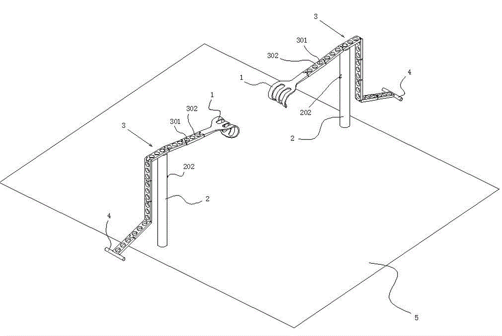 Abdominal operation incision retracting device