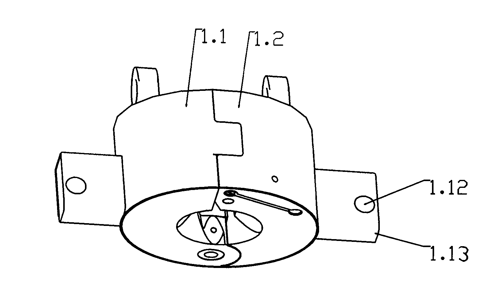 Mechanical operation device for lifting and lowering oil tube of oil well