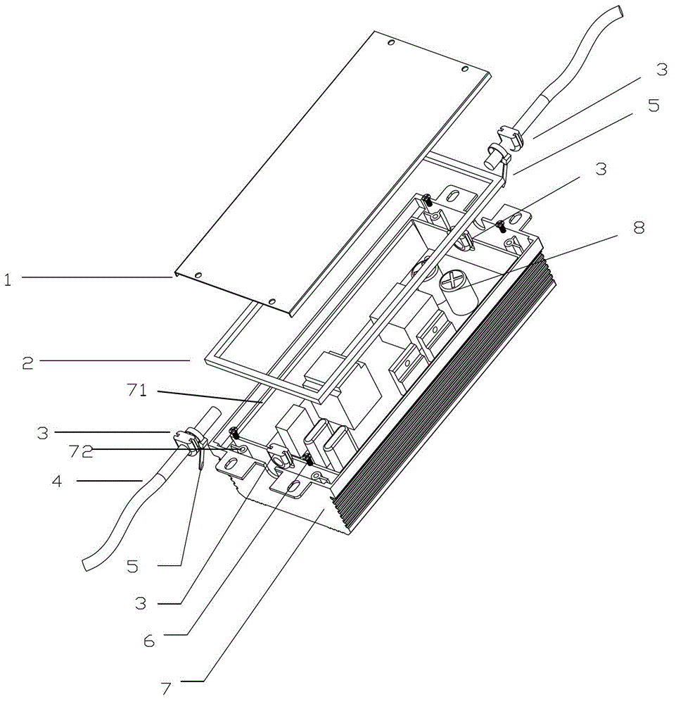 LED sealing power supply and sealing method thereof