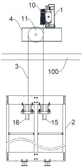 Energy-saving freight elevator traction system