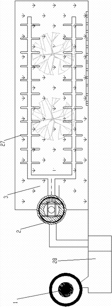 Rural ditch sewage purification system