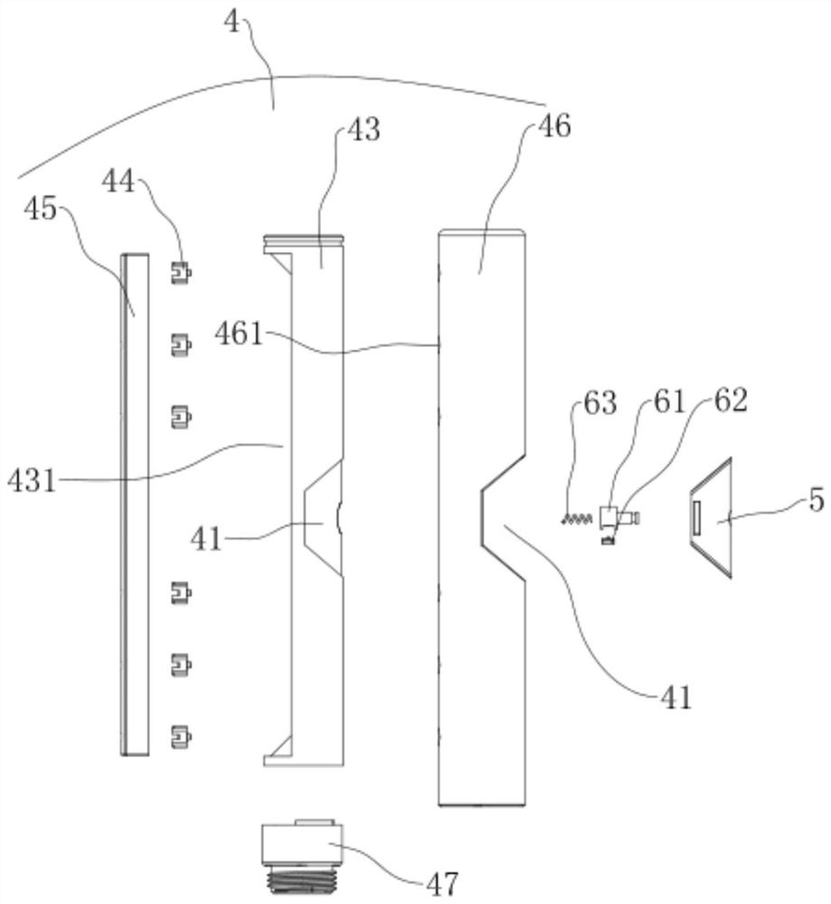 Slidable shower assembly