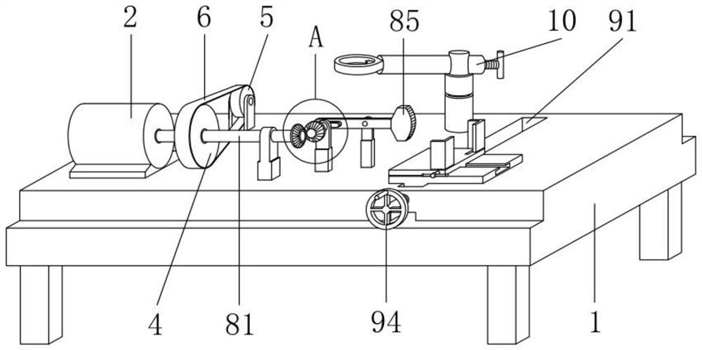 Metal workpiece heat treatment detection polishing device