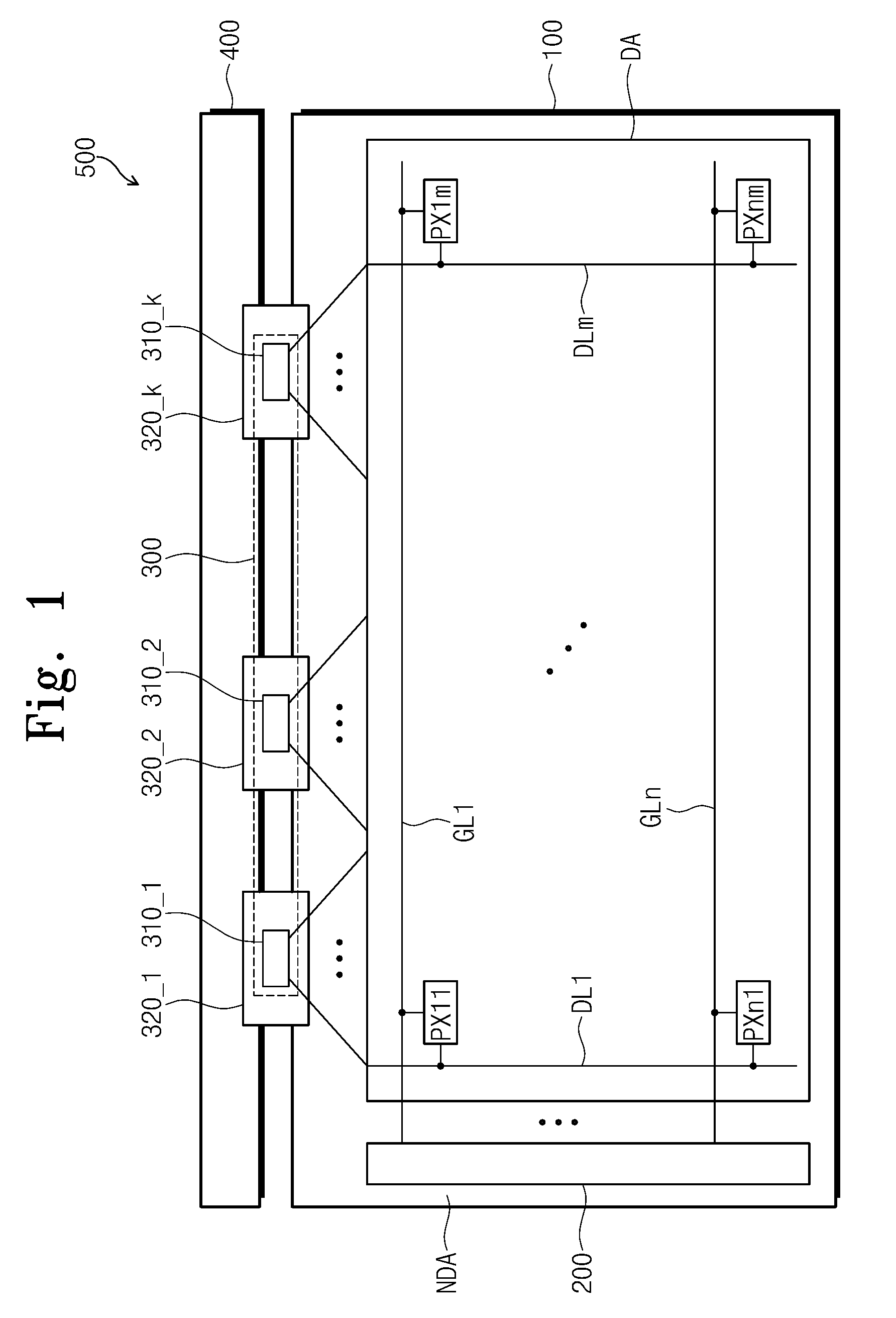 Nanocrystal display including black matrix between common electrode and data line in boundary between pixel areas