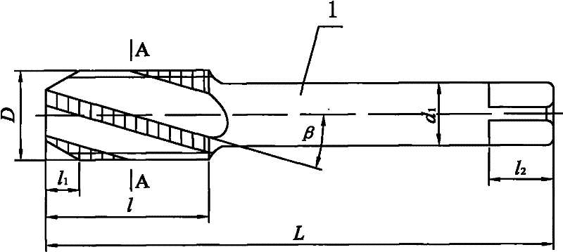 Spiral fluted tap and method for processing same