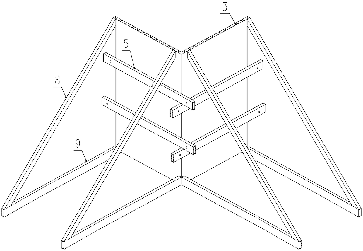 Support system, assembly-type laminated frame column and column bottom module erecting method