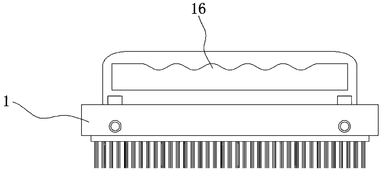 Detachable anti-static and anti-corrosion bristle brush