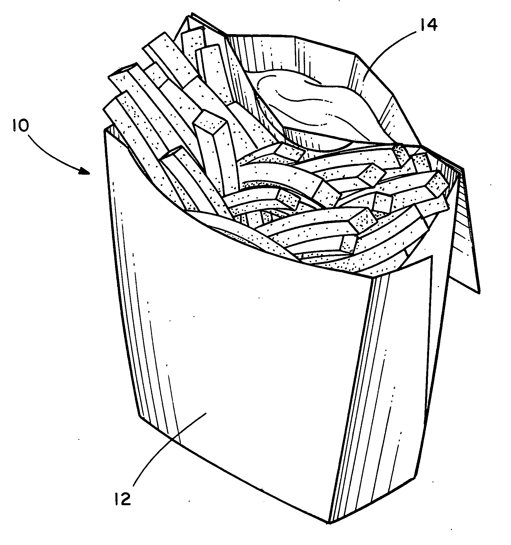 Container with integral compartments