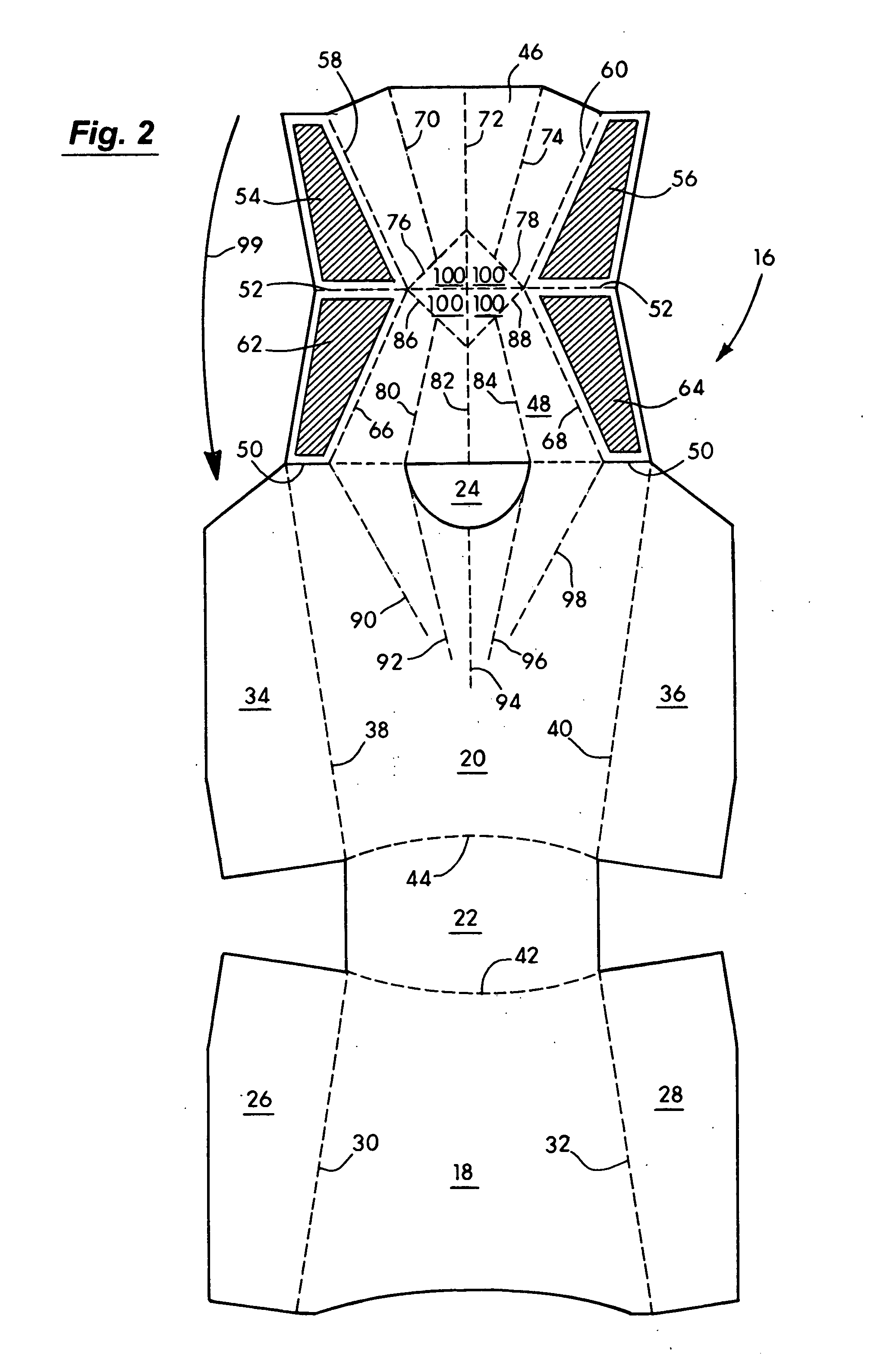 Container with integral compartments