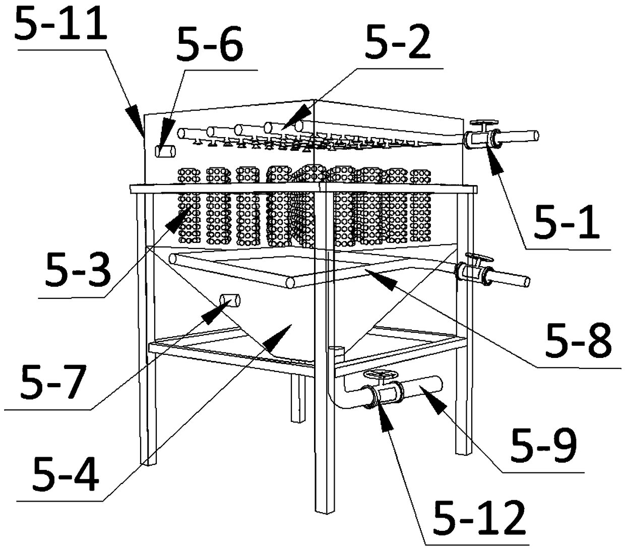 Device for repairing soil heavy mental pollution