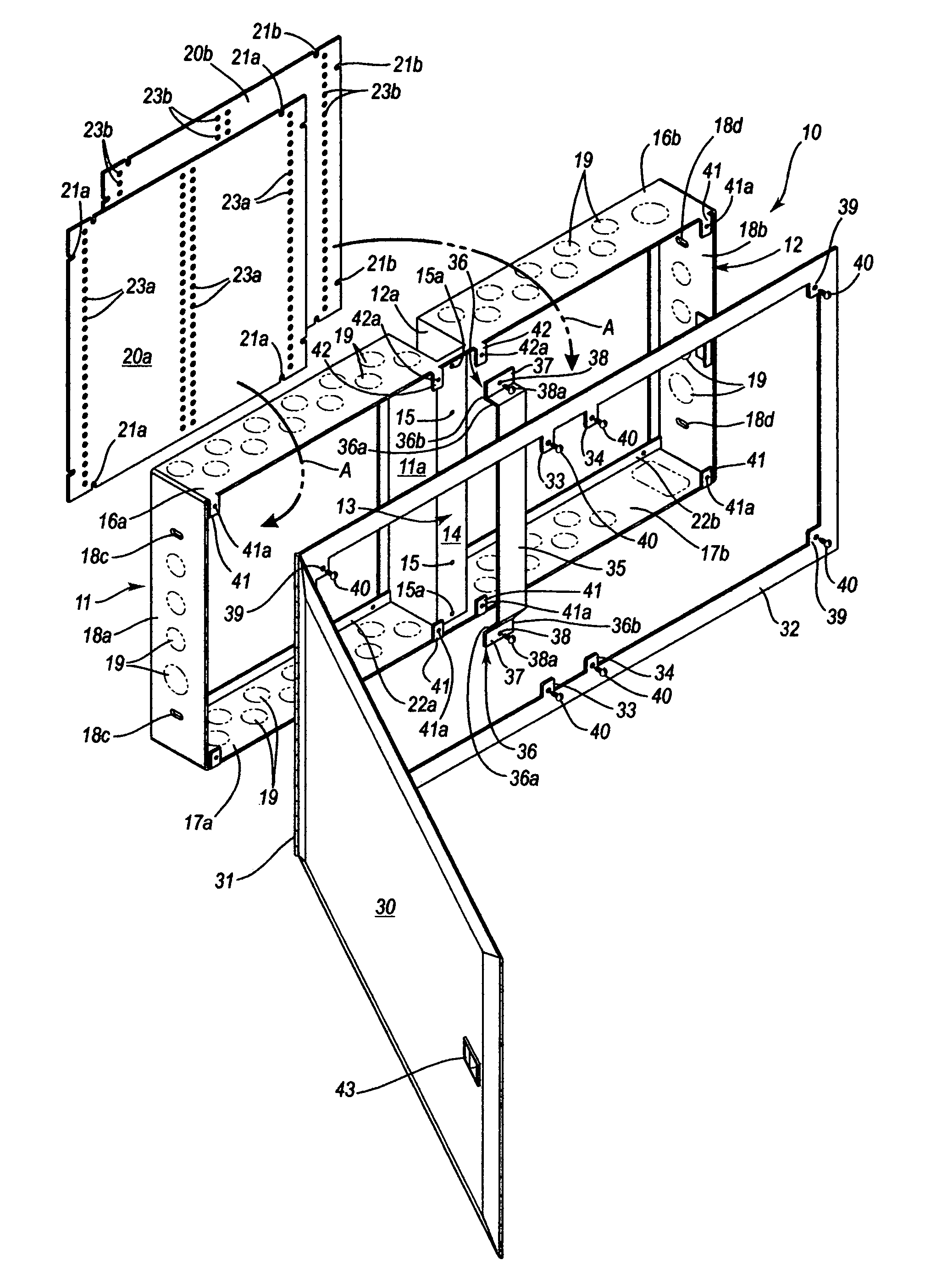 Electrical box straddling a construction stud