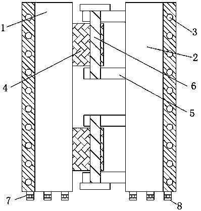 A multi-layer composite vacuum heat insulation board