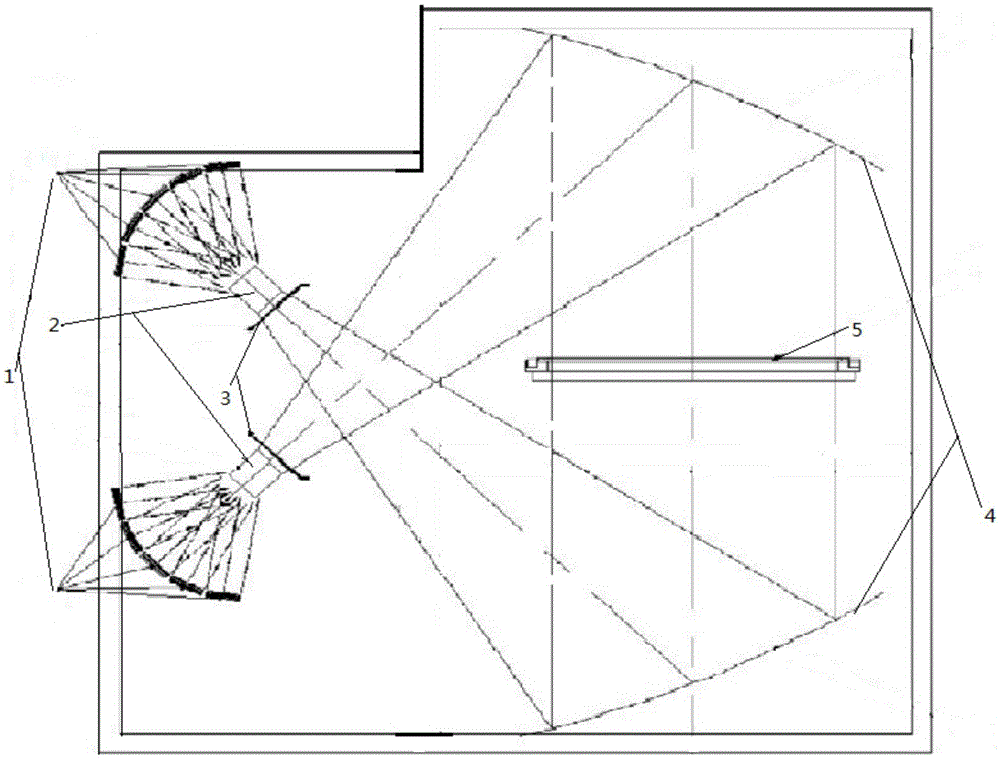 Ultraviolet light exposure system capable of emitting light in parallel and exposure machine