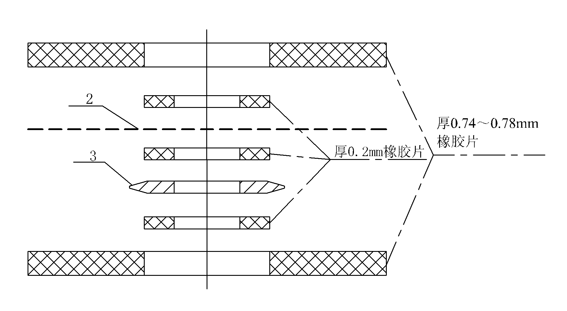 Rubber fabric clamped film sheet and manufacturing method thereof