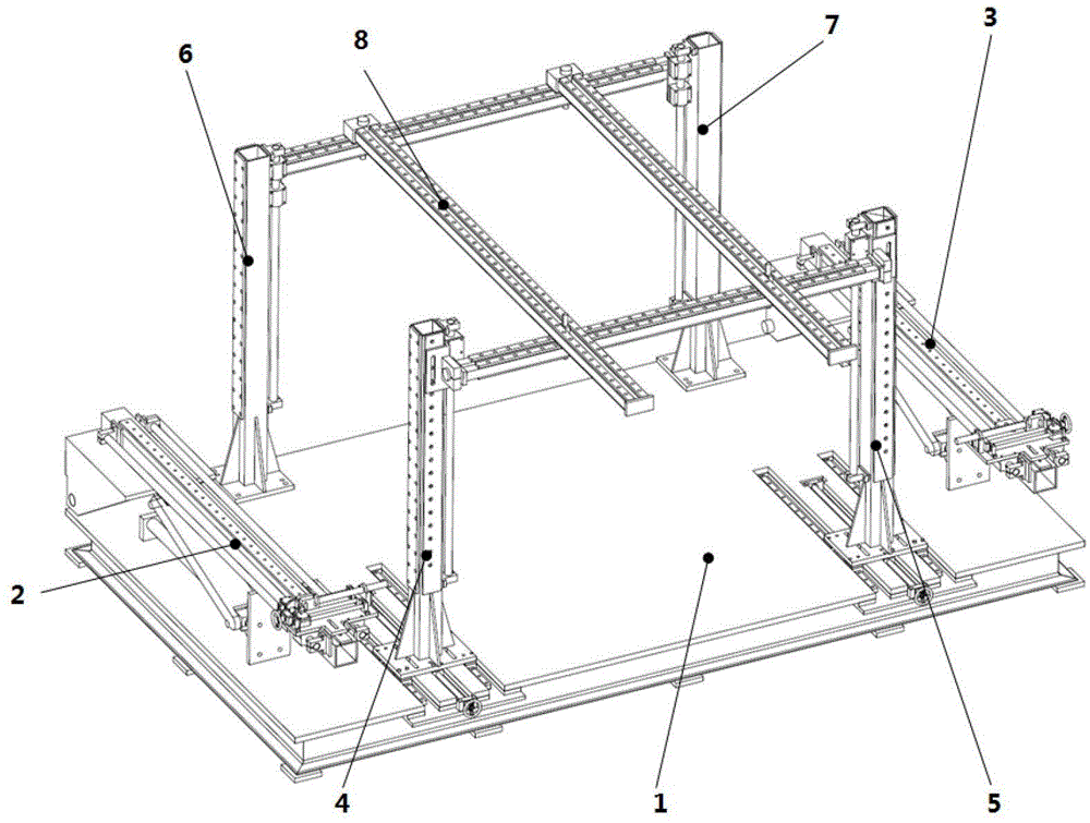 Rigidity experiment bench equipment for opening and closing part