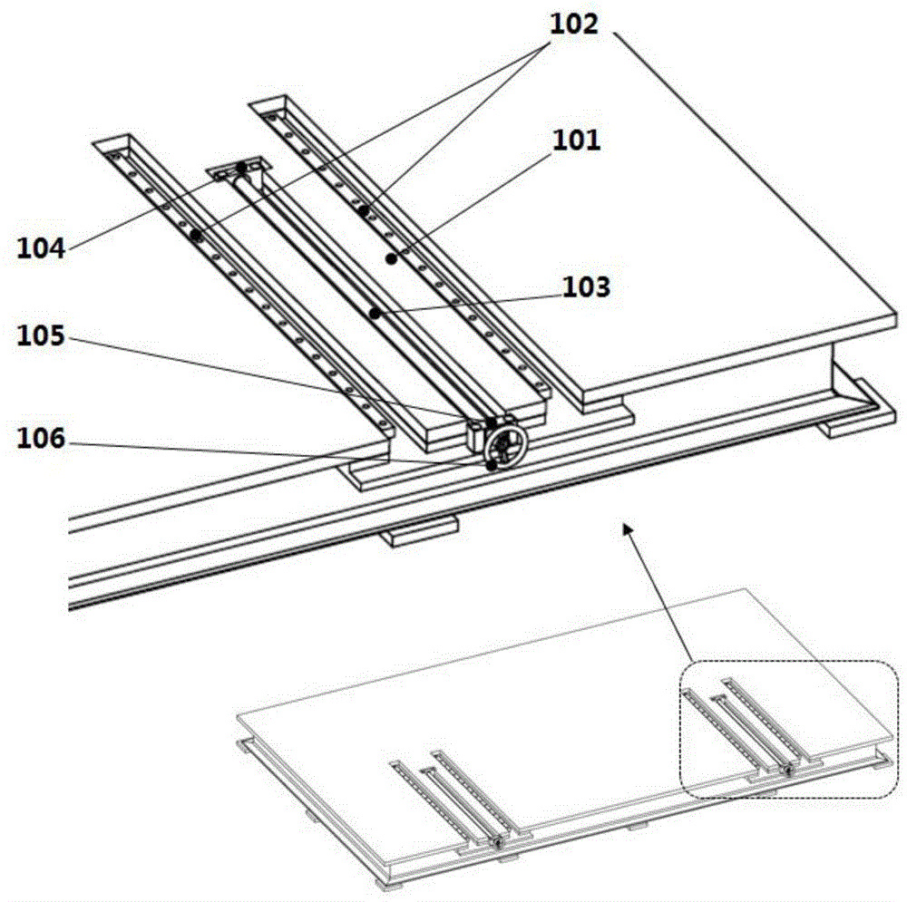 Rigidity experiment bench equipment for opening and closing part